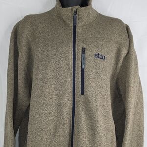 Stio Men's Zip-Up Sherpa Sweater Tan Size XXL Ci3266